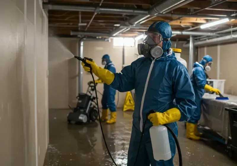 Basement Sanitization and Antimicrobial Treatment process in Hampton, MD